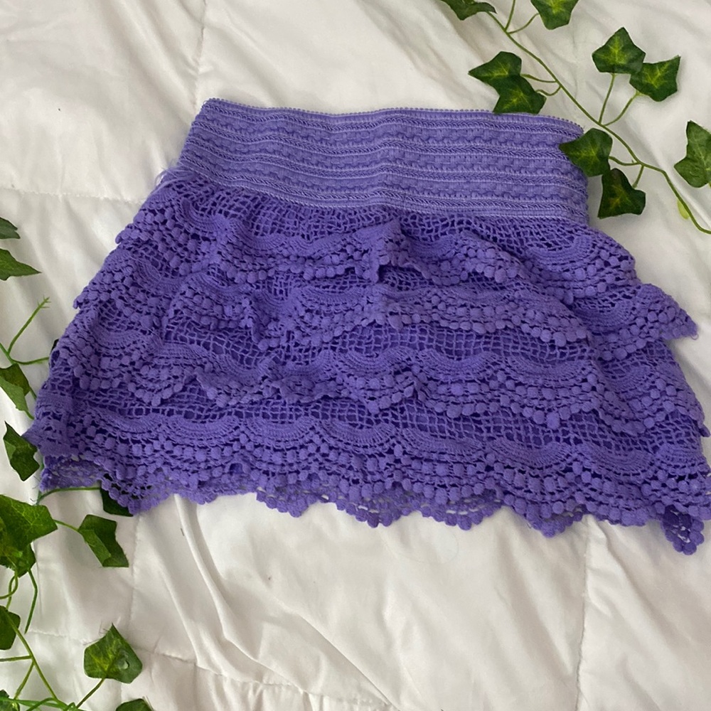 Light Purple Sewed Mini skirt M In Kids